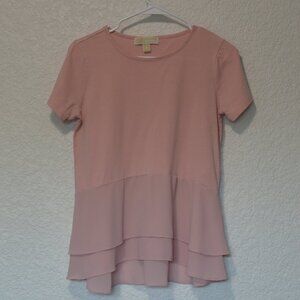 Womens Michael Kors Pink Shirt Size M (cotton/modal)